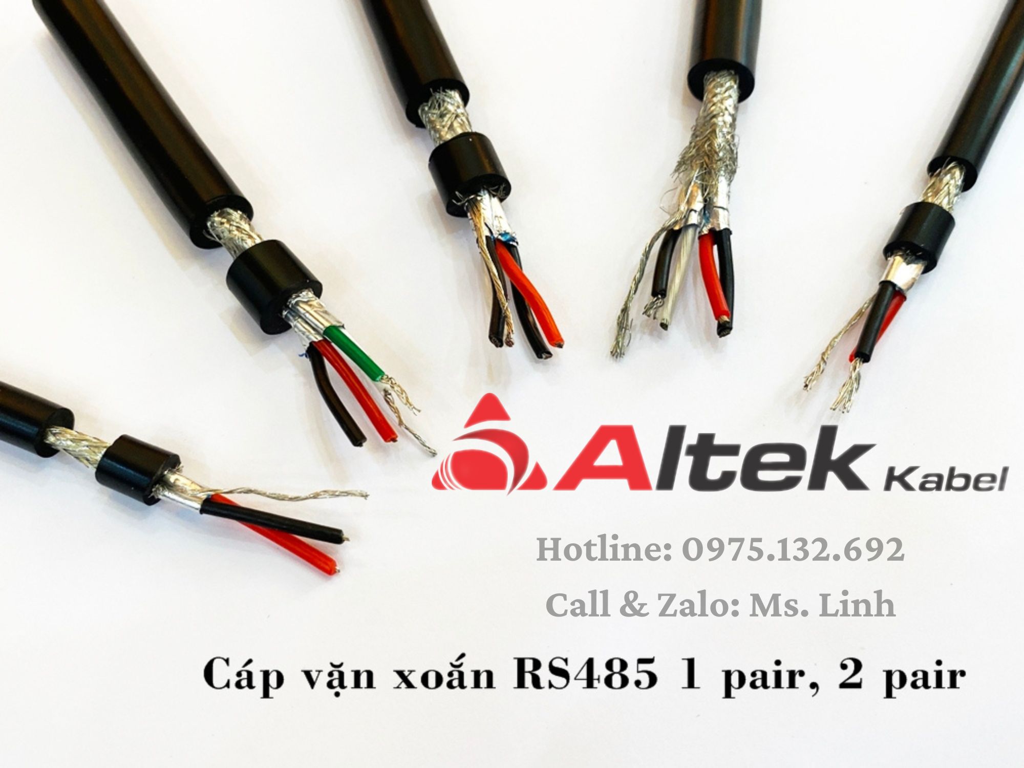 Cáp tín hiệu RS485 lõi vặn xoắn Altek Kabel tiêu chuẩn CE